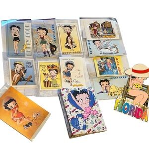 Betty Boop Collectors Collection - Stamps with COAs, book and Postcards